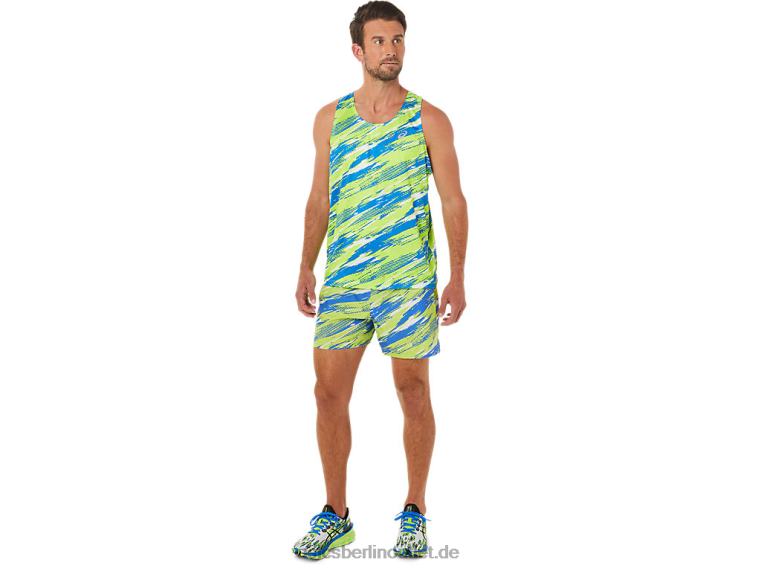 Farbinjektions-Shorts für Herren BL4N1425Asics Gefahr grün
