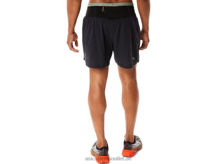 Fujitrail-Shorts für Herren BL4N1139Asics Performance Schwarz/Flechtengrün