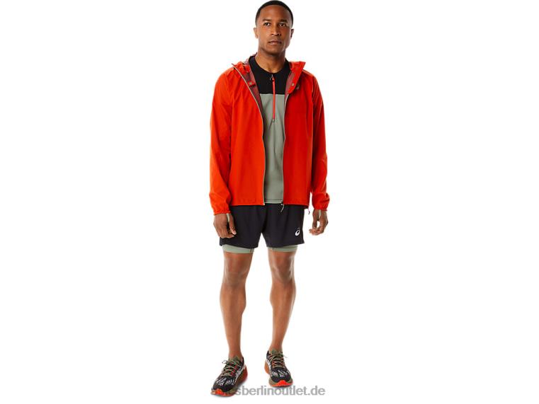 Fujitrail-Shorts für Herren BL4N1139Asics Performance Schwarz/Flechtengrün