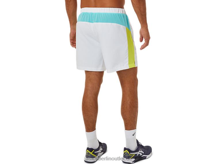 Herren-Court-Shorts im Colour-Block-Design BL4N1480Asics strahlend weiß