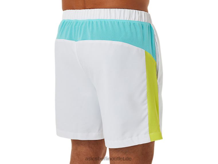 Herren-Court-Shorts im Colour-Block-Design BL4N1480Asics strahlend weiß