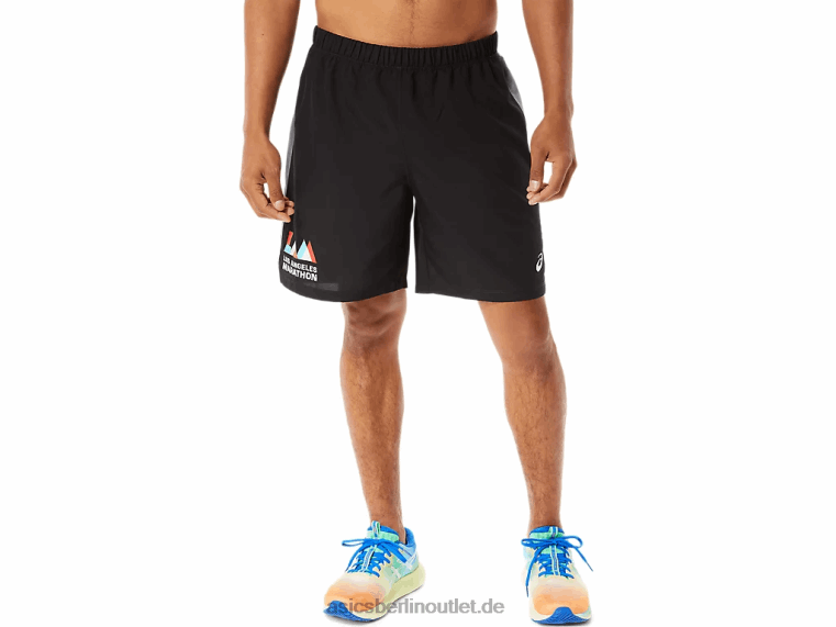 Herren-Fertigset, 7 Zoll kurzes Lam BL4N1344Asics Leistung schwarz