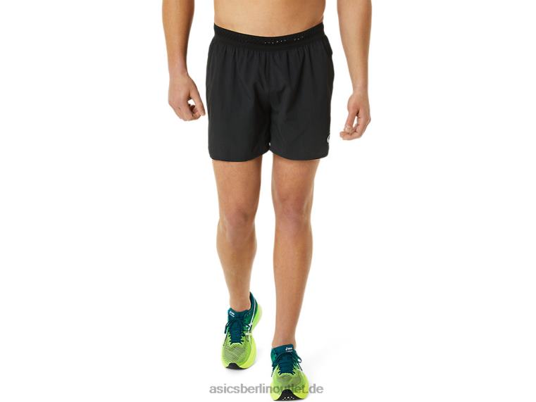 Herren-Lüftungsshorts in 5 Zoll Länge BL4N1061Asics Leistung schwarz