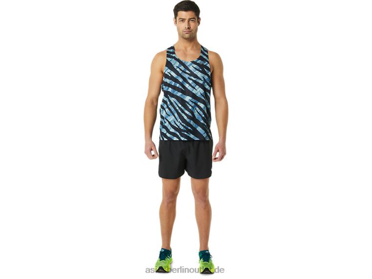 Herren-Lüftungsshorts in 5 Zoll Länge BL4N1061Asics Leistung schwarz