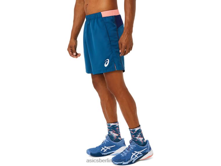 Herren-Match-Shorts, 7 Zoll BL4N1491Asics helles Indigo