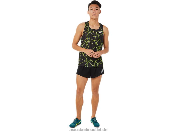 Herren-Shorts aus leichtem Strick BL4N1446Asics Leistung schwarz