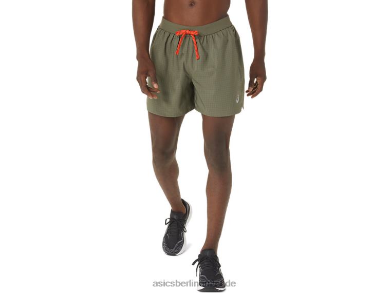 Herren-Shorts mit Fujitrail-Logo BL4N1075Asics Mantel grün