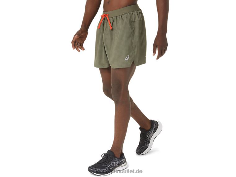 Herren-Shorts mit Fujitrail-Logo BL4N1075Asics Mantel grün