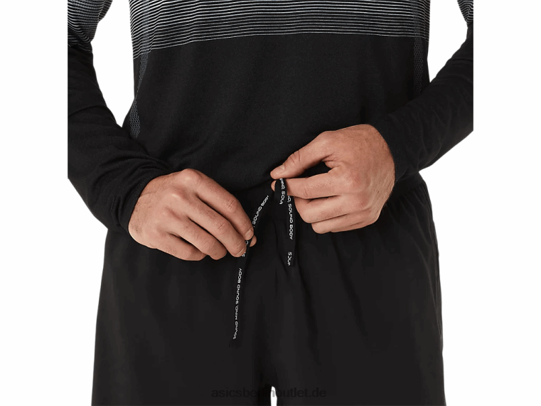 Herren-Straße 2-n-1 5 Zoll kurz BL4N1053Asics Leistung schwarz