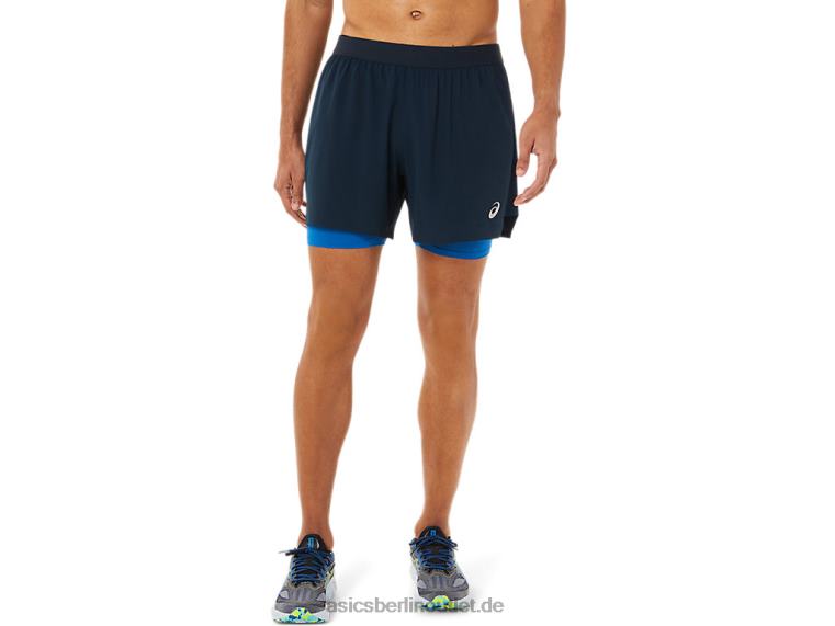 Herren-Straße 2-n-1 5 Zoll kurz BL4N1534Asics French Blue/Lake Drive