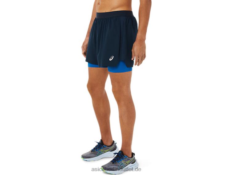 Herren-Straße 2-n-1 5 Zoll kurz BL4N1534Asics French Blue/Lake Drive