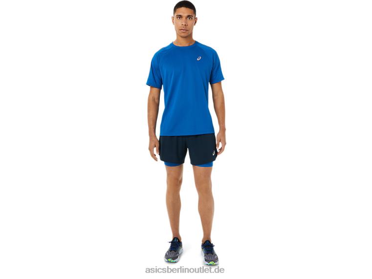 Herren-Straße 2-n-1 5 Zoll kurz BL4N1534Asics French Blue/Lake Drive