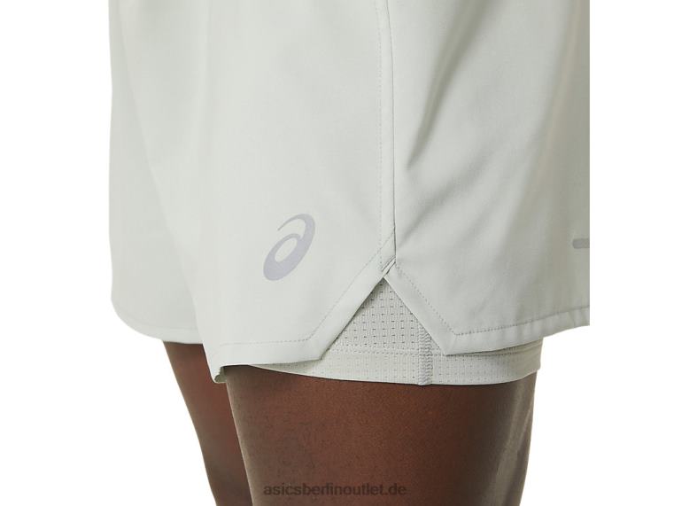 Herren-Straße 2-n-1 5 Zoll kurz BL4N502Asics leichter Salbei