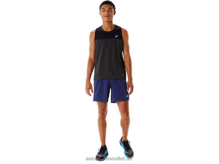 Herren-Straße 2-n-1 7in kurz BL4N462Asics Indigo Blau