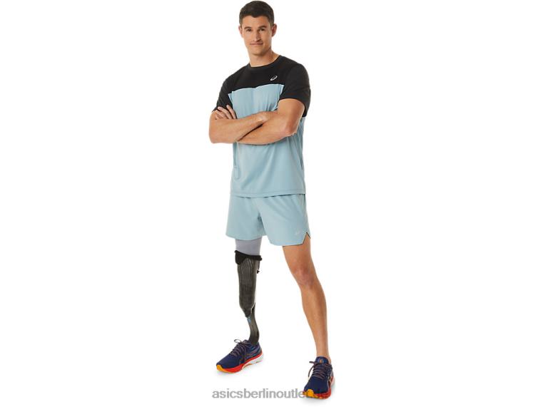 Herren-Straßenshorts, 5 Zoll BL4N1054Asics leichter Stahl