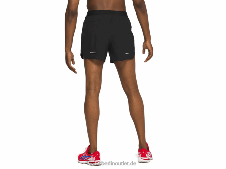 Herren-Straßenshorts, 5 Zoll BL4N2099Asics Leistung schwarz