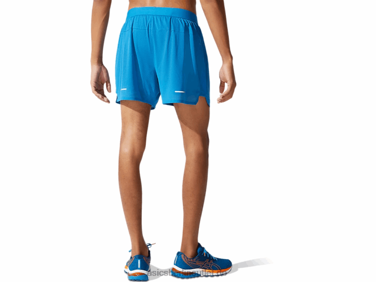 Herrenventilat 2-n-1 5 Zoll kurz BL4N1911Asics wiedergeborenes Blau/Französisches Blau