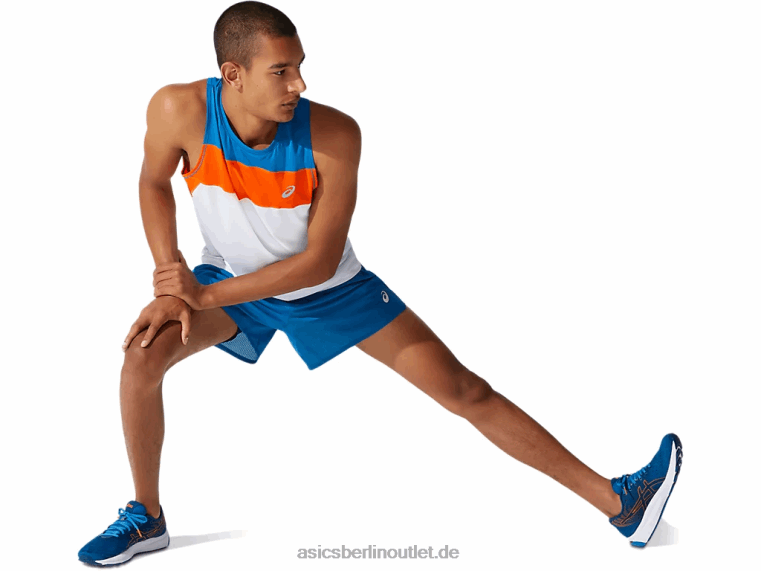 Herrenventilat 2-n-1 5 Zoll kurz BL4N1911Asics wiedergeborenes Blau/Französisches Blau