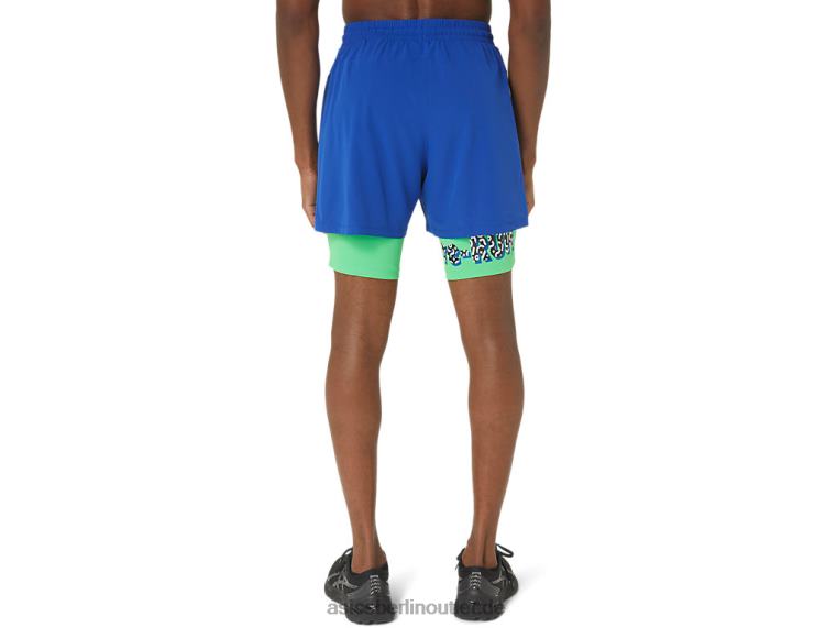 Neue, wiederverwendete, robuste Herren-Laufshorts BL4N20Asics Royal/Track