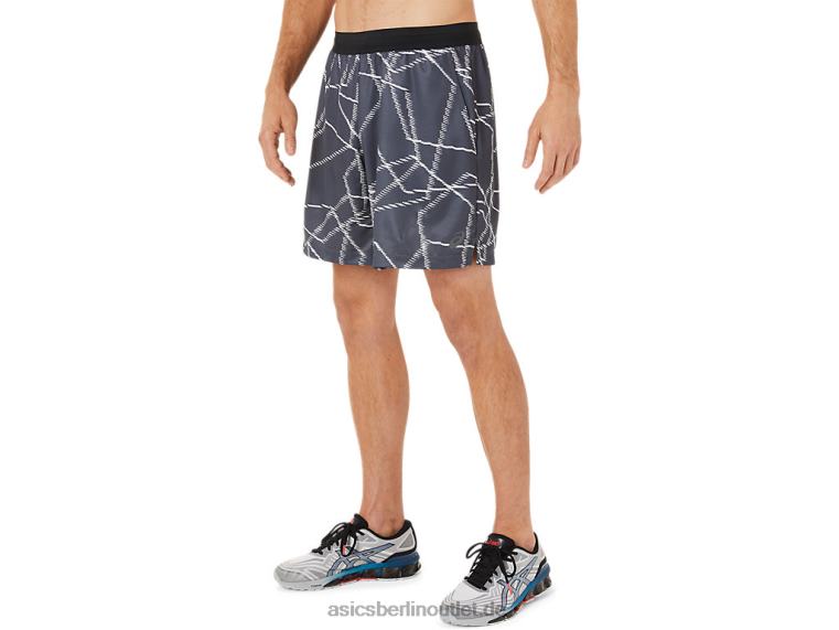 Saisonale Herren-Shorts mit Allover-Print BL4N1436Asics Träger grau