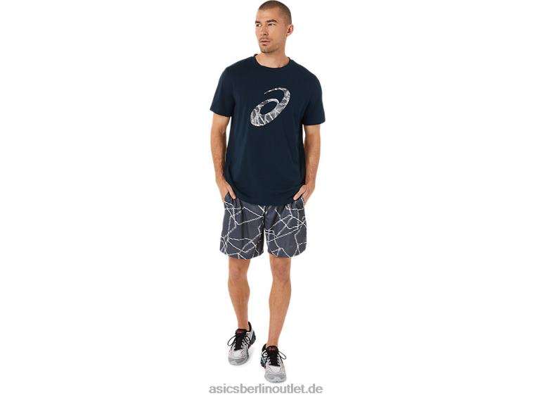 Saisonale Herren-Shorts mit Allover-Print BL4N1436Asics Träger grau