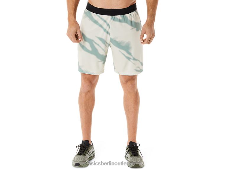Saisonale Herren-Shorts mit Allover-Print BL4N993Asics Rauchgrau/Schiefergrau