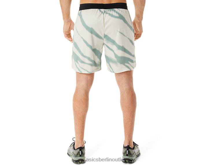 Saisonale Herren-Shorts mit Allover-Print BL4N993Asics Rauchgrau/Schiefergrau