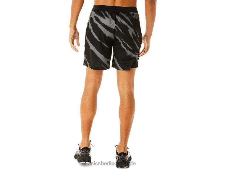 Saisonale Herren-Shorts mit Allover-Print BL4N995Asics Performance-Schwarz/Graphitgrau
