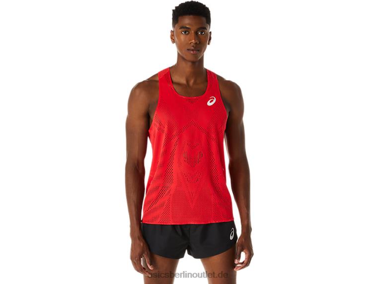 Actibreeze-Jacquard-Unterhemd für Herren BL4N130Asics elektrisches Rot