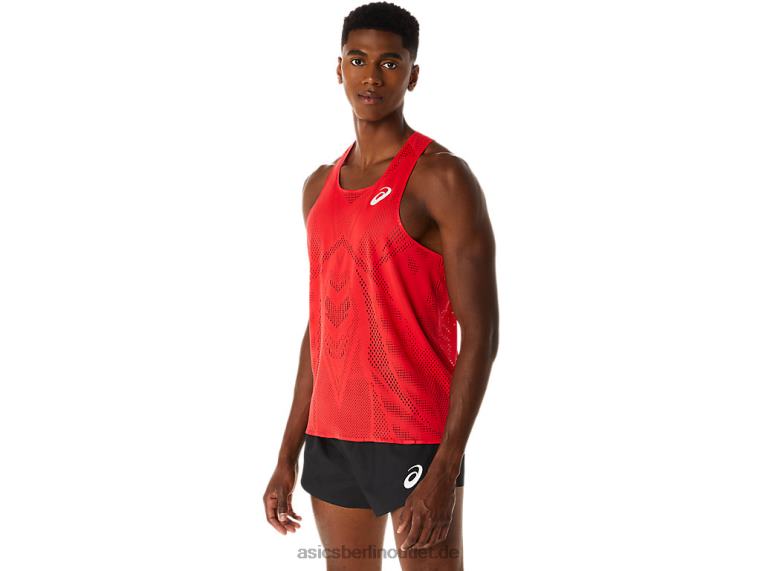 Actibreeze-Jacquard-Unterhemd für Herren BL4N130Asics elektrisches Rot