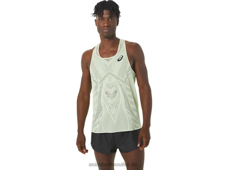 Actibreeze-Jacquard-Unterhemd für Herren BL4N280Asics flüstern grün