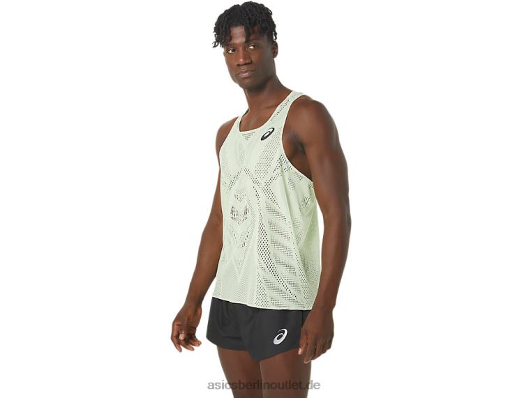Actibreeze-Jacquard-Unterhemd für Herren BL4N280Asics flüstern grün