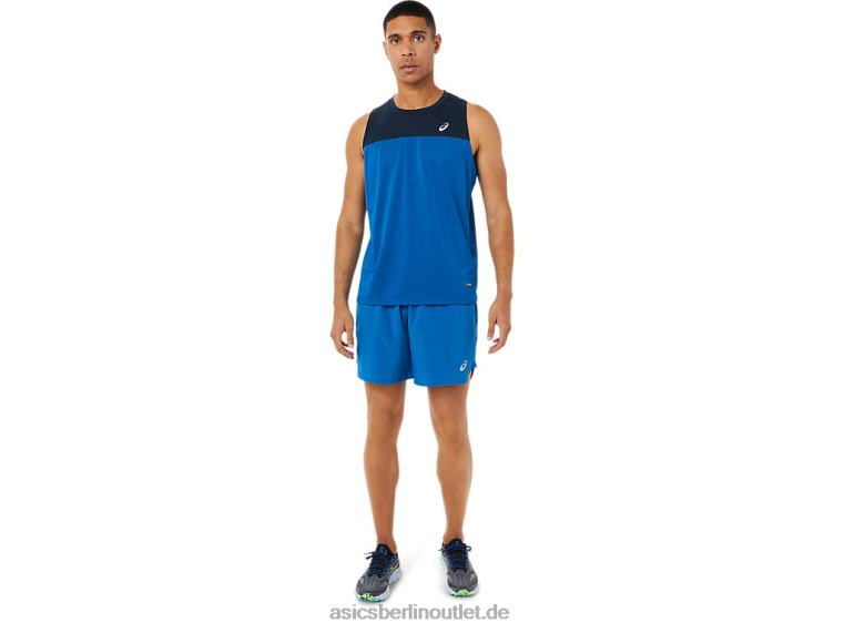 Herren-Renn-Singlet BL4N1404Asics French Blue/Lake Drive