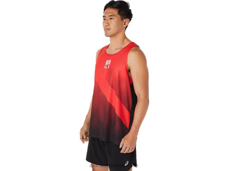 Herren-Unterhemd BL4N1648Asics elektrisches Rot