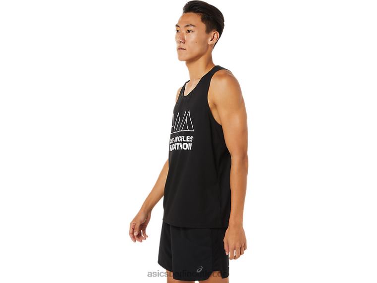 Herren-Unterhemd Lam Ready-Set II BL4N1617Asics Leistung schwarz