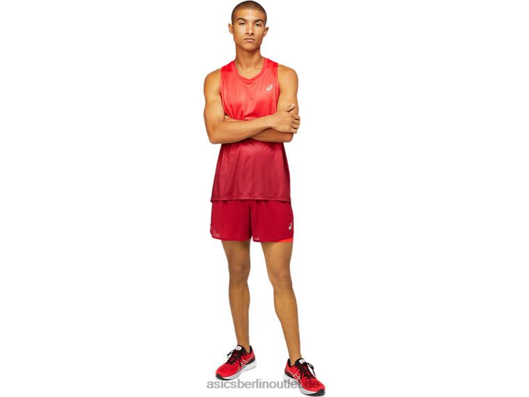Kasane-Unterhemd für Herren BL4N1798Asics elektrisches Rot/Burgund
