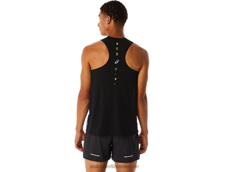 Marathon-Singlet für Herren BL4N252Asics hellorange/orange pop/amethyst