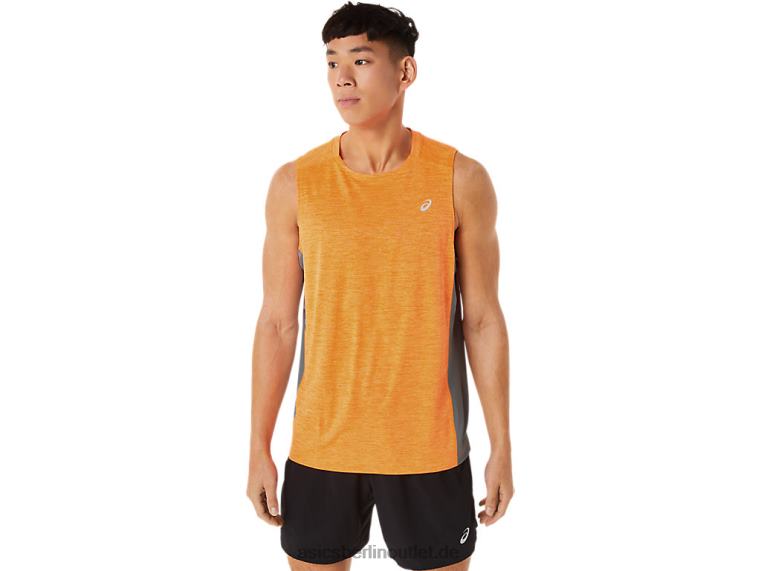 Train Sana Muskeltank für Herren BL4N18Asics Orange Pop/Sheet Rock