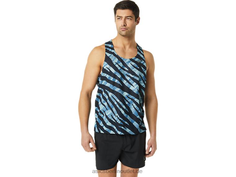Ventilate Actibreeze Singlet für Herren BL4N1092Asics Azurblau/Performance-Schwarz