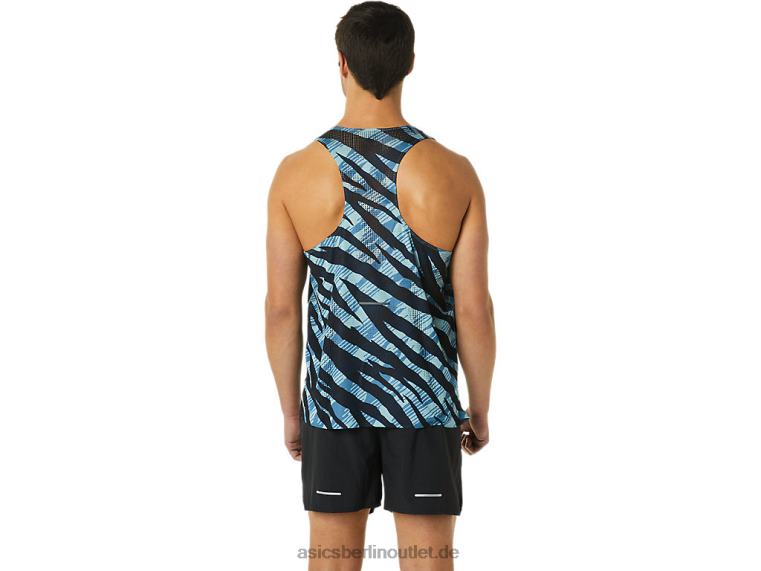Ventilate Actibreeze Singlet für Herren BL4N1092Asics Azurblau/Performance-Schwarz