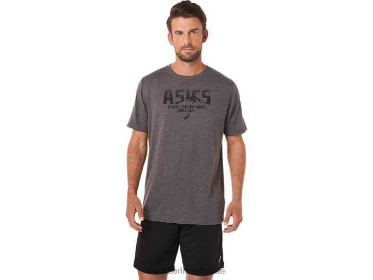 1977 MTN-T-Shirt BL4N1637Asics dunkelgraues Heidekraut