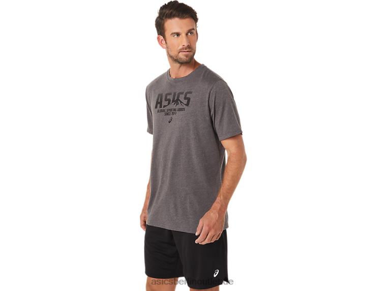 1977 MTN-T-Shirt BL4N1637Asics dunkelgraues Heidekraut