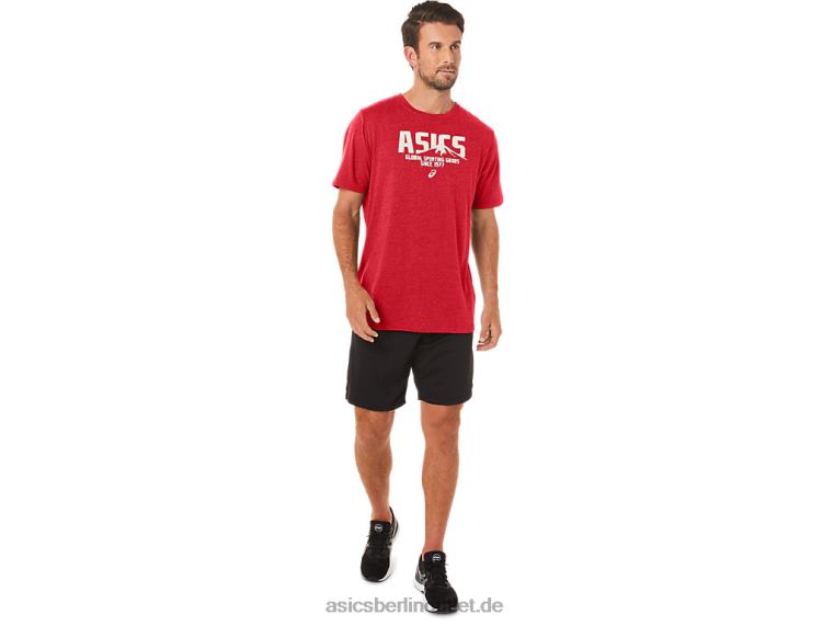 1977 MTN-T-Shirt BL4N21Asics klassisches rotes Heidekraut