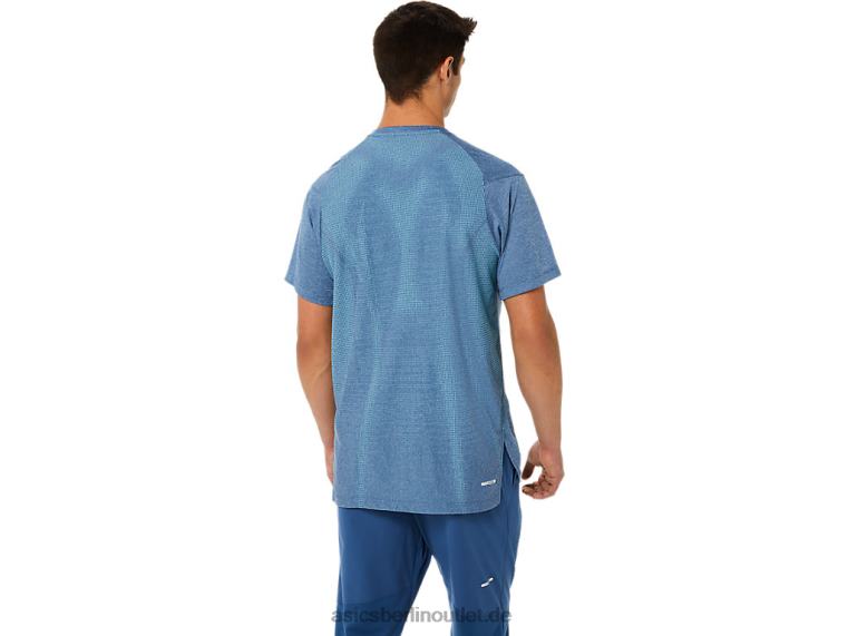 Actibreeze-Jacquard-Kurzarmoberteil für Herren BL4N1514Asics Grand Shark Heather