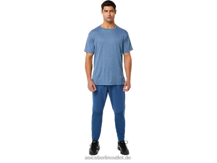 Actibreeze-Jacquard-Kurzarmoberteil für Herren BL4N1514Asics Grand Shark Heather