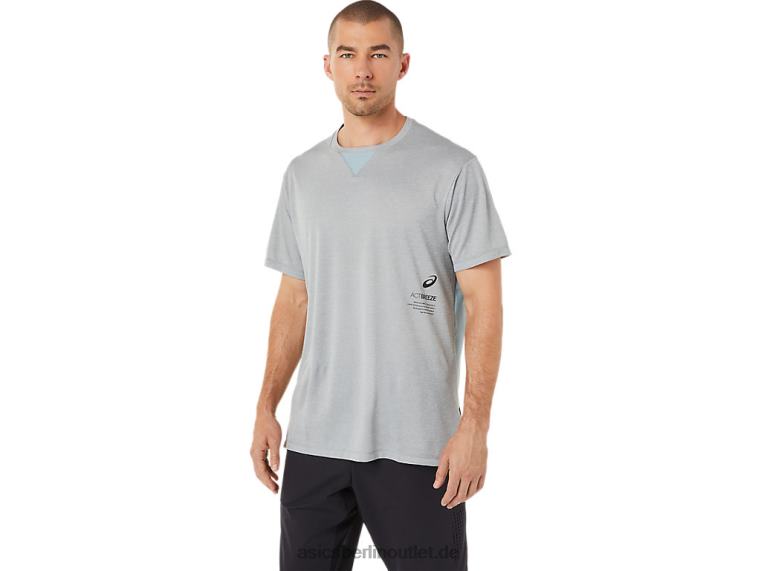 Actibreeze-Jacquard-Kurzarmoberteil für Herren BL4N1515Asics Blattfelsenheide