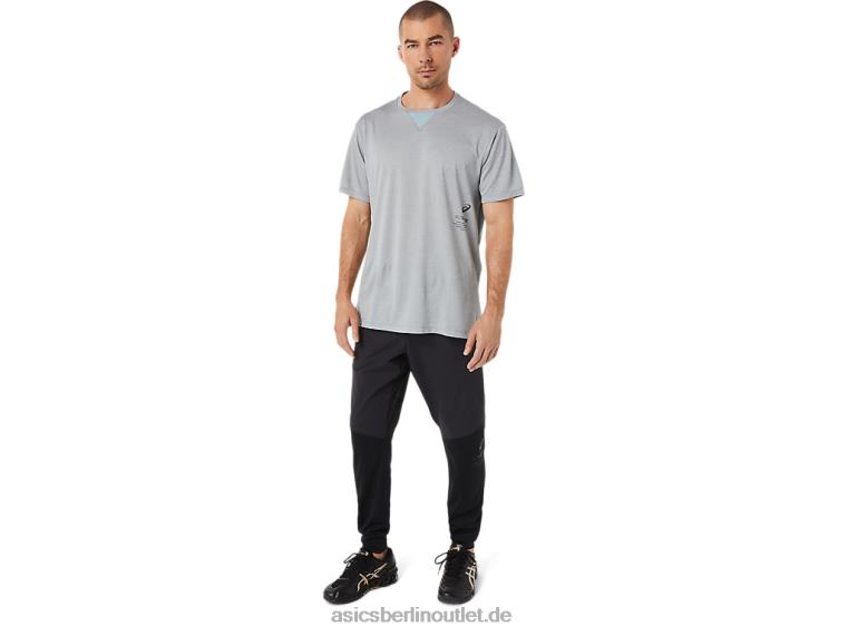 Actibreeze-Jacquard-Kurzarmoberteil für Herren BL4N1515Asics Blattfelsenheide