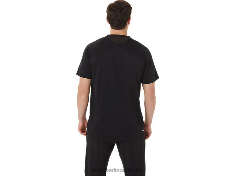 Aktives Kurzarm-Oberteil für Herren BL4N753Asics Leistung schwarz