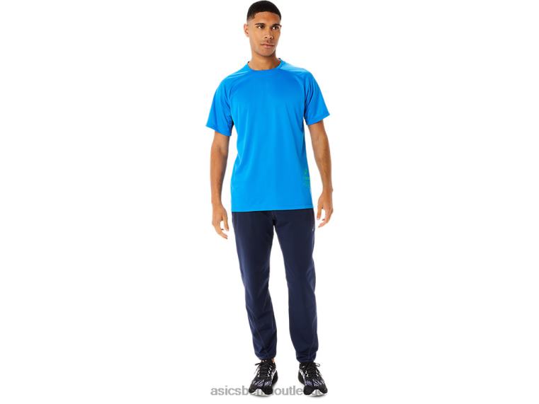 Aktives Kurzarm-Oberteil für Herren BL4N762Asics Elektrisches Blau