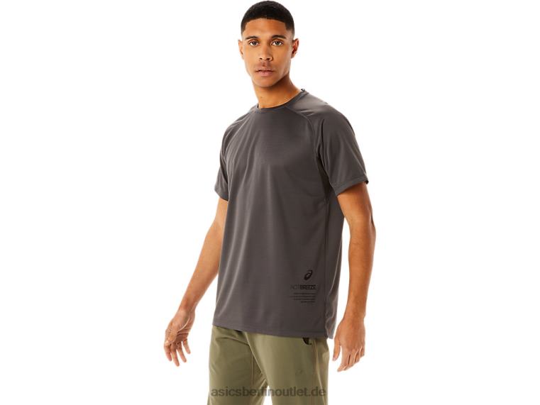 Aktives Kurzarm-Oberteil für Herren BL4N763Asics Obsidiangrau